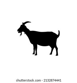 The White Background Goat Silhouette Image is very suitable for website and application design needs. Especially for the goat icon on websites and applications.