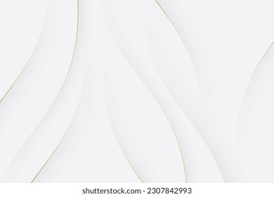 White background with golden lines