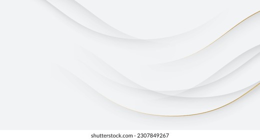 White background with golden lines