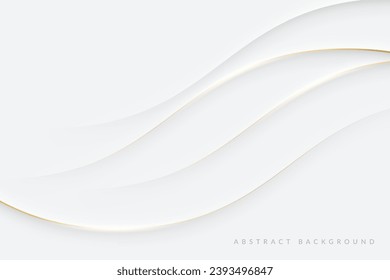 White background with golden lines