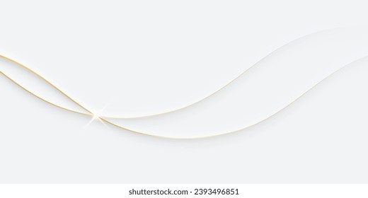 White background with golden lines