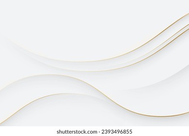 White background with golden lines