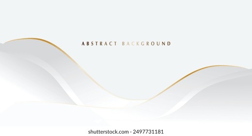 White background with golden lines