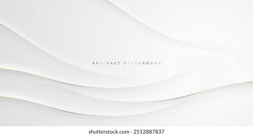 White background with golden lines