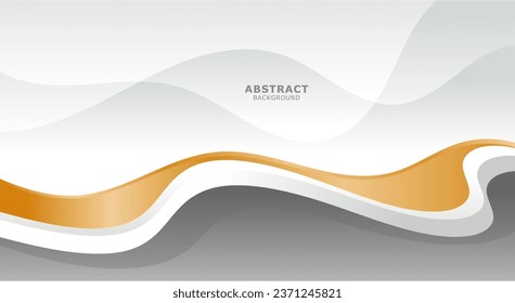 White background with golden lines, vector background