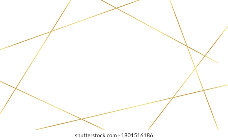 white background with golden luxury lines shapes