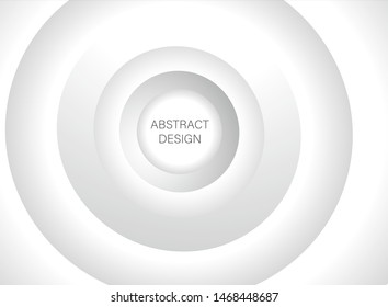 white background with gradient circle. Vector illustration