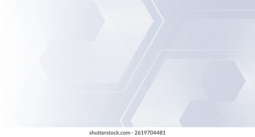 White background with gradient color and artistic dynamic lhexagon modern 