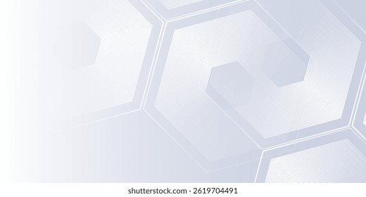 Fondo blanco con color degradado y hexágono dinámico artístico diseño abstracto moderno