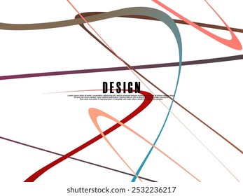 White background with gradient colorful ribbon pattern. White background with modern graffiti pattern.