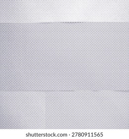 A white background a gradient of dark blue dots in a halftone pattern, denser at the bottom.