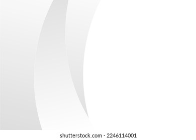 White background with white and gray curved lines