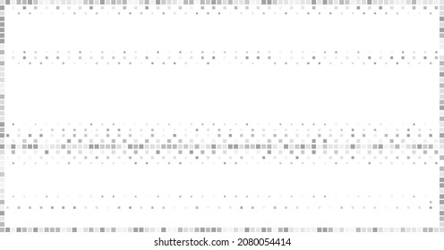 white background with gray pixel dots