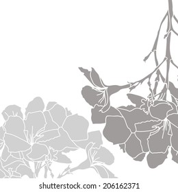 a white background with gray silhouettes colors vector