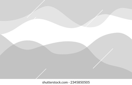 Fondo blanco, rayas grises, diseño artístico ondulante.