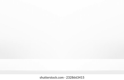 White background. White and Gray studio room background. Graphic art design. For backdrop, wallpaper, background. Vector illustration.