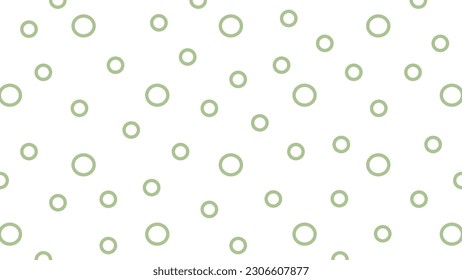 White background with green circles