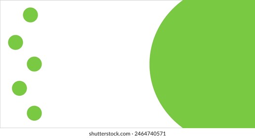 white background green circles desing