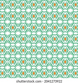 fondo blanco con un patrón abstracto repetido de curlo verde