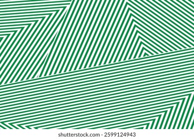 white background and green line