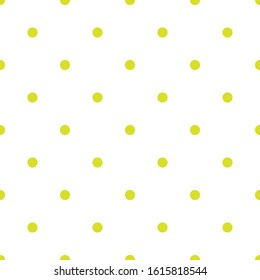 white background green polkadot pattern