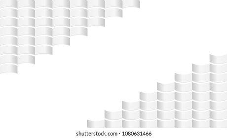 White Background Grid With Space Inbetween