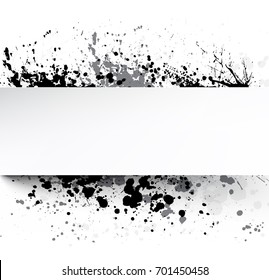 White background with grunge. Vector paper illustration.