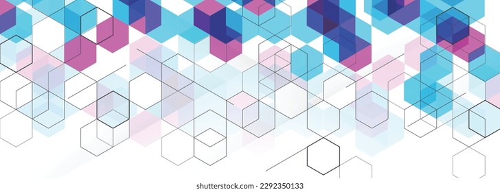 white background hexagon geometric pattern abstract elements design.concept engineer,  medical, technology, science, data security. vector tamplate.