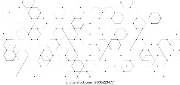 white background hexagon geometric pattern abstract elements design. Concept r medical, technology, data security.