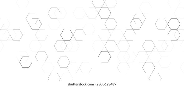 white background hexagon geometric pattern abstract elements design. Concept r medical, technology, data security.
