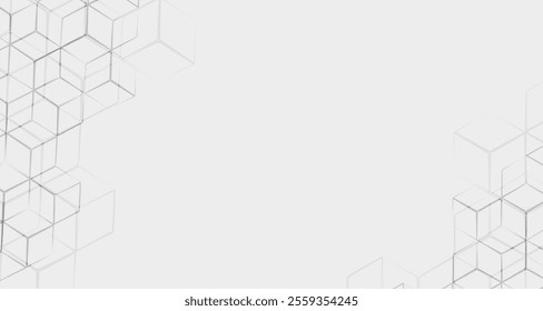 white background with hexagons pro