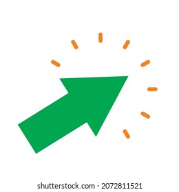 white background illustration vector click icon