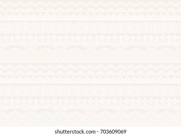 white background of lace trims.