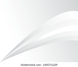 White Background line curve shadow