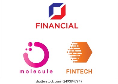 a white background with a logo for financial services.