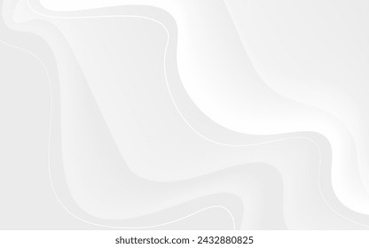 White background luxurious abstract texture Sparkling with soft, beautiful waves