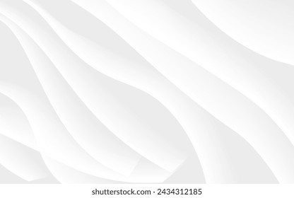 White background luxurious abstract texture Sparkling with soft, beautiful waves