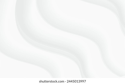 White background luxurious abstract texture Sparkling with soft, beautiful waves