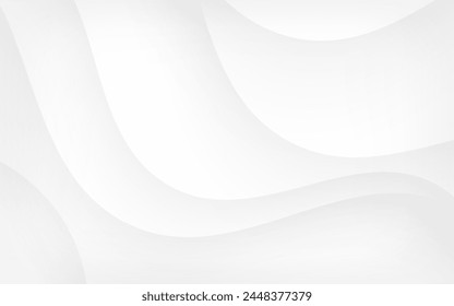 White background luxurious abstract texture Sparkling with soft, beautiful waves స్టాక్ వెక్టార్