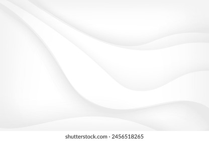 White background luxurious abstract texture Sparkling with soft, beautiful waves