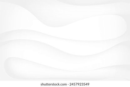 White background luxurious abstract texture Sparkling with soft, beautiful waves