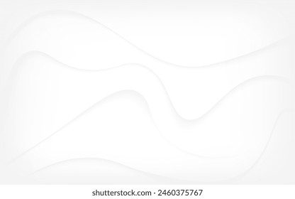 White background luxurious abstract texture Sparkling with soft, beautiful waves