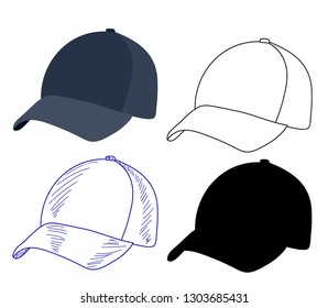 white background, male headdress cap