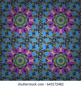 White background. Mandala vector floral flower oriental coloring book page outline template carpet. Seamless pattern with flowers.