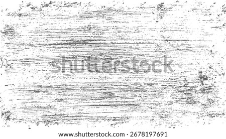A white background with many rough gray horizontal lines and speckles creating a textured effect.