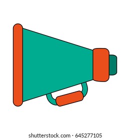 white background with megaphone symbol
