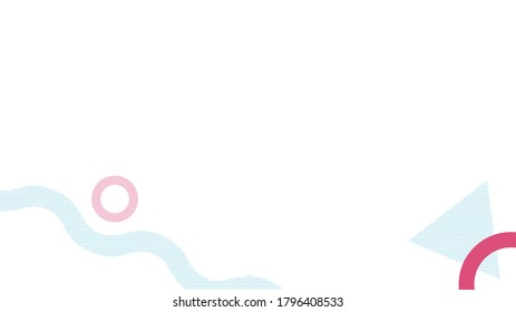 El fondo blanco con el diseño de Memphis es de estilo posmoderno. Textura de fondo del vector. Copiar espacio. Para banner o tarjeta de visita. 
