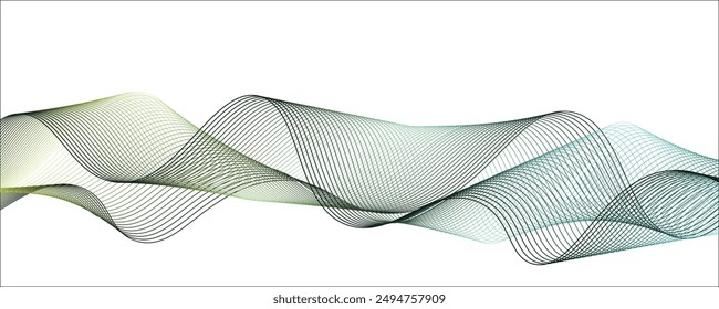 White background with minimal wave line overlay for banner, wallpaper, sales banner and poster	

