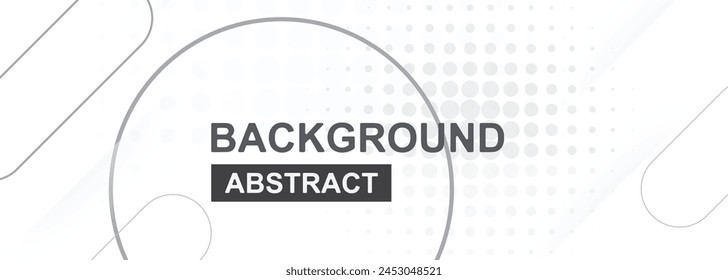 White background modern geometric halftone textured abstract design. for banner, poster.