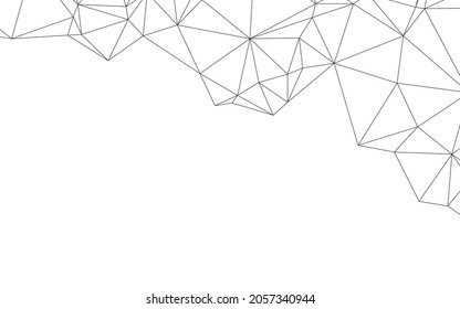 White Background Modern Low Poly Lines Stock Vector (Royalty Free ...